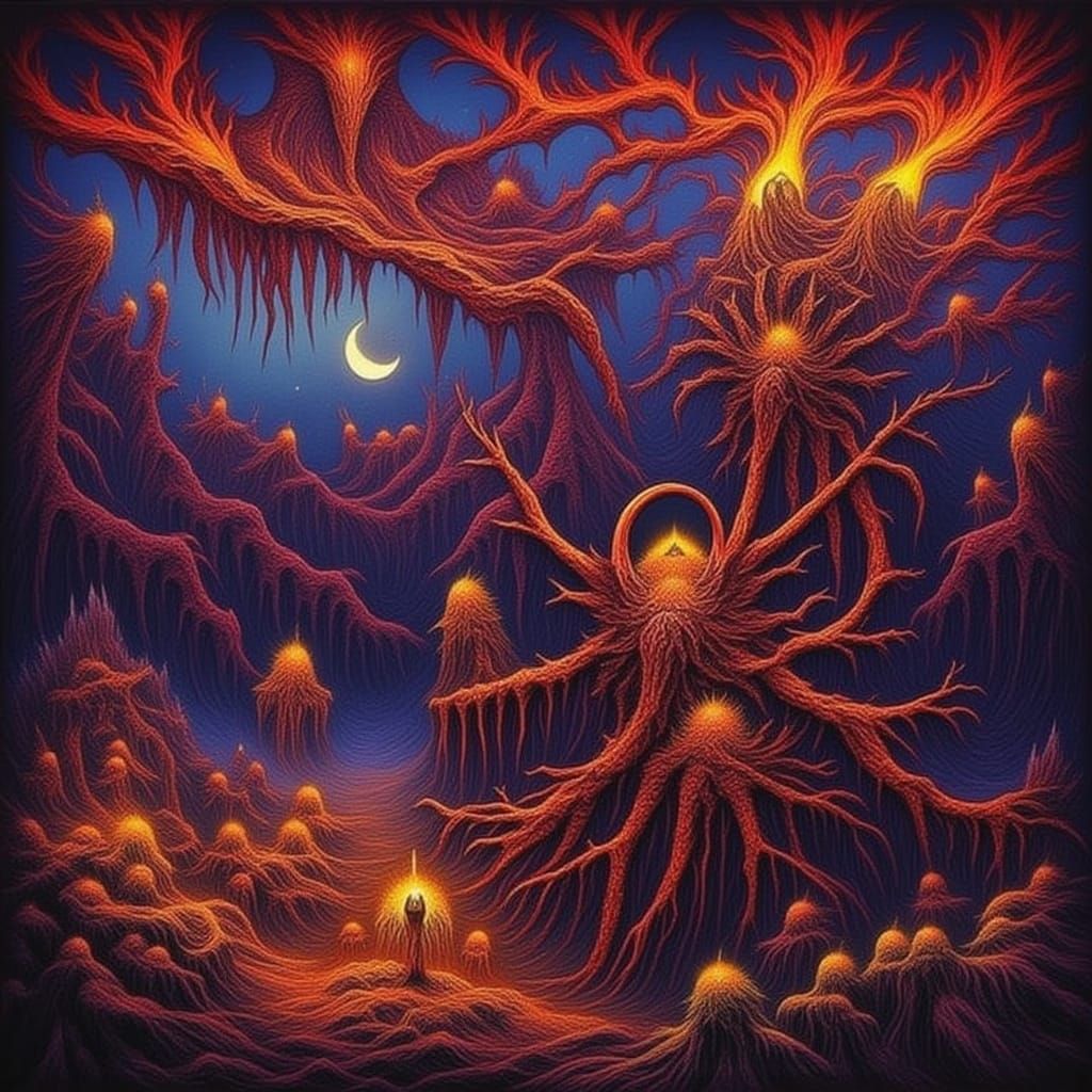 Glimmerfiends: Impasto Jesters of Light Stealing Dreams