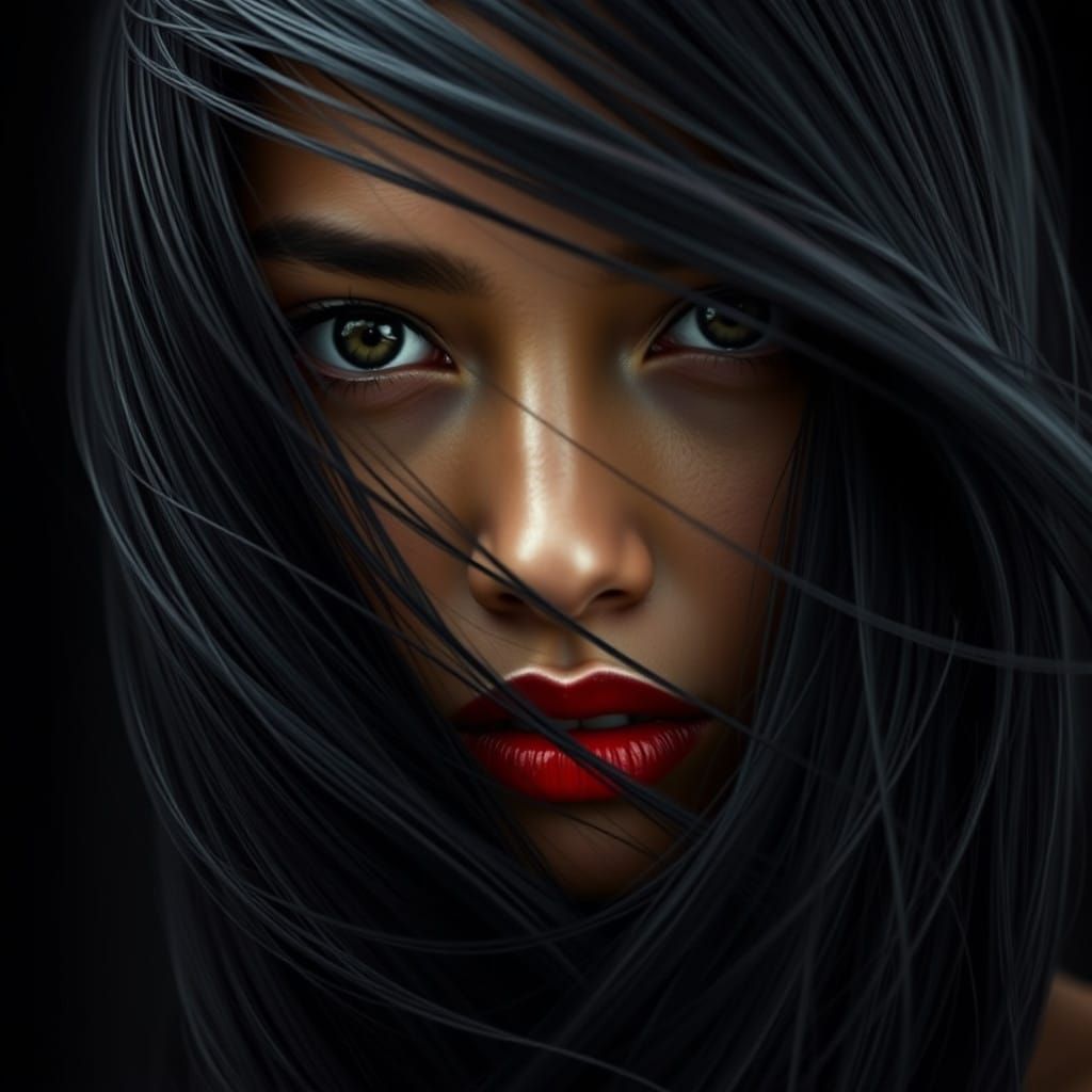 Hyper-Realistic Portrait of a Young Maori Woman in Ethereal ...