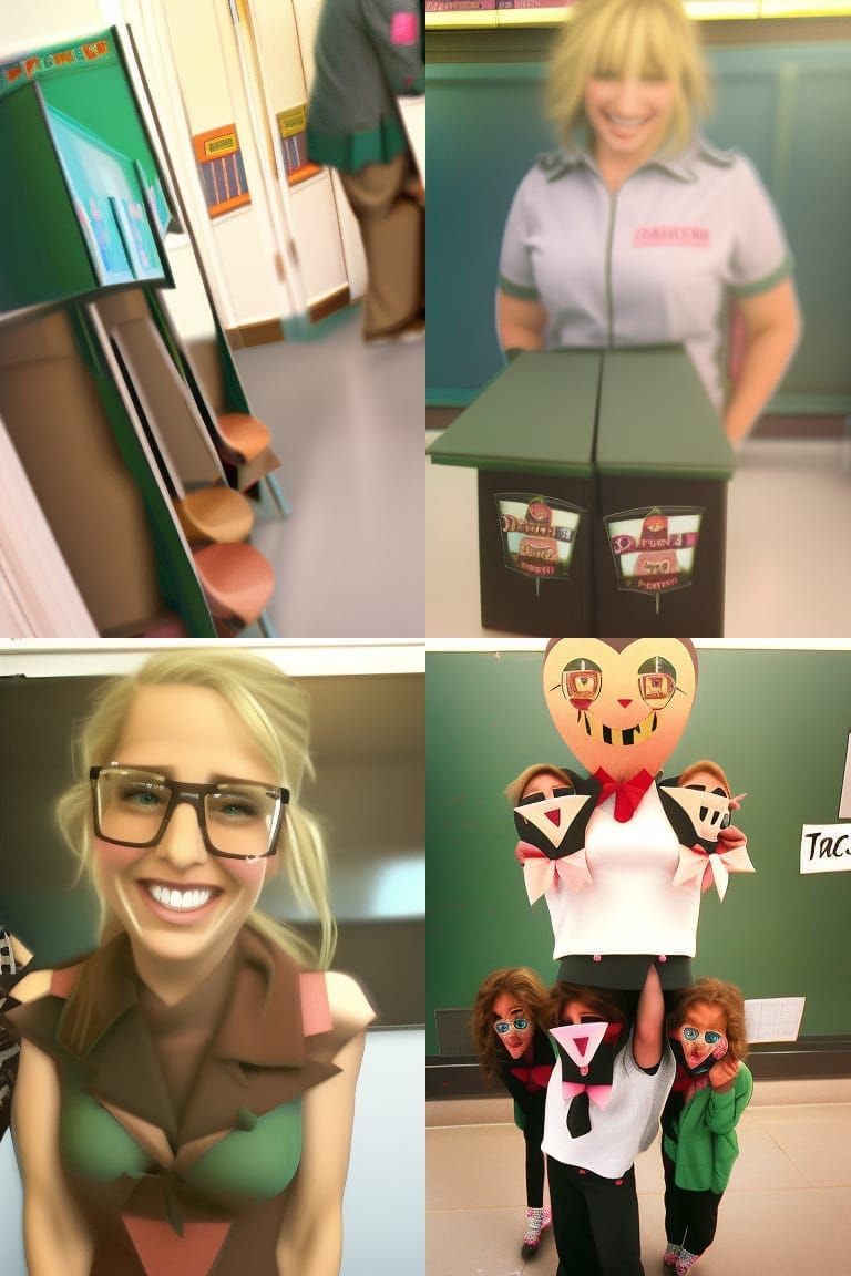 Hot Teacher with Triple Cuteness