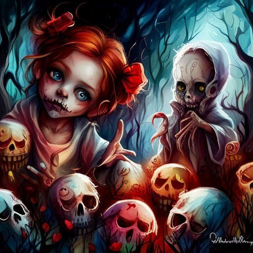 AI Generated Spooky Portrait