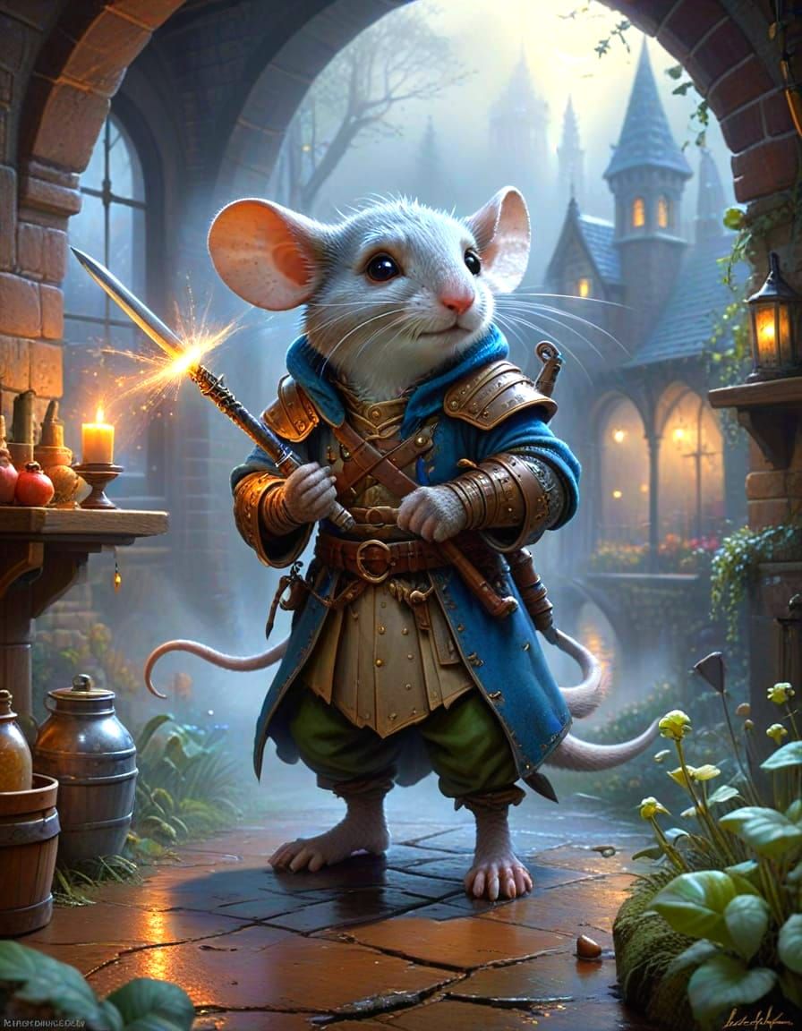 Sir Thimbletail, the Mouse Knight