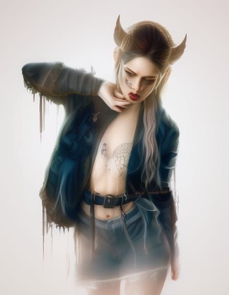 Grunge Devil Girl