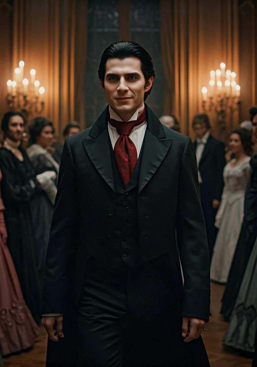 Charming Count Dracula at an 18th Century Ball
