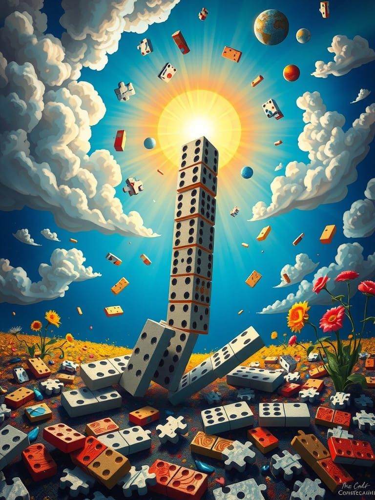 Falling Dominoes Unfurl a New Beginning