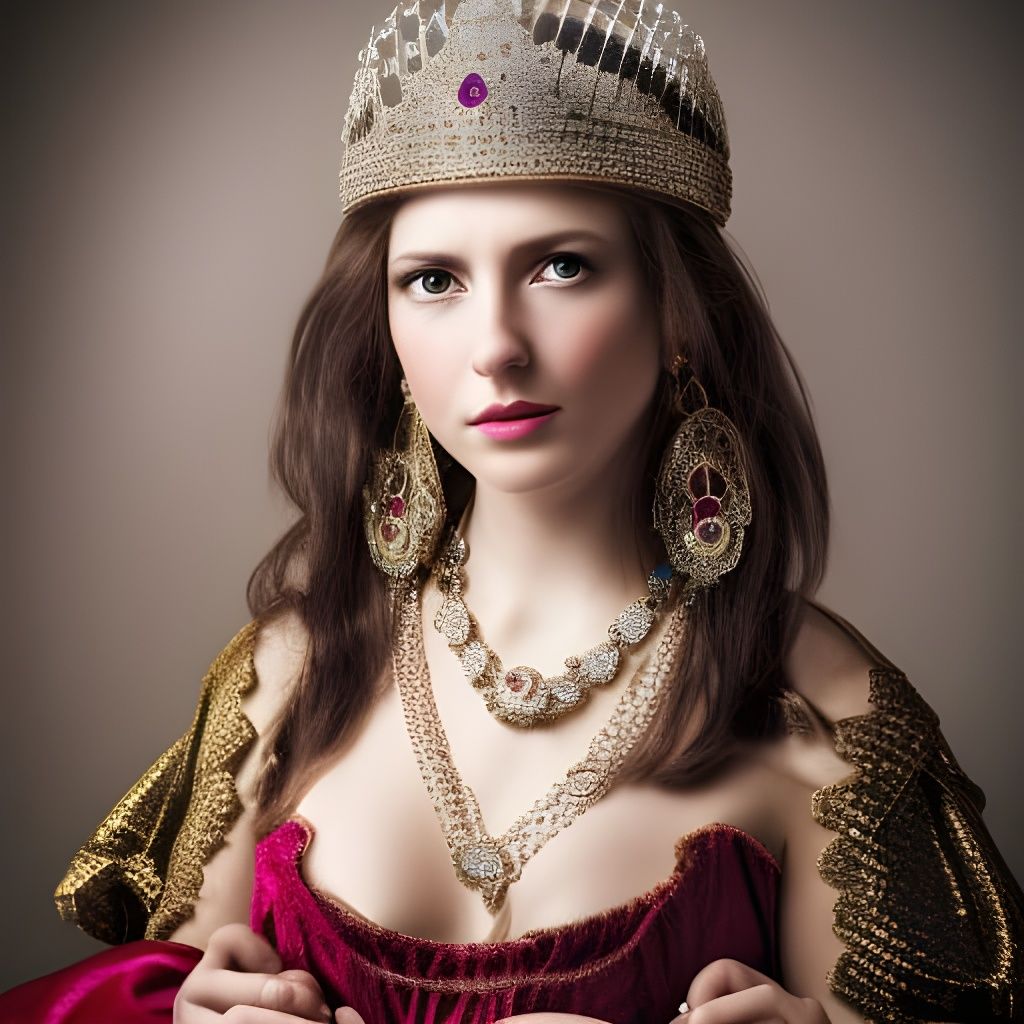 Portrait of a Beautiful Medieval Princess