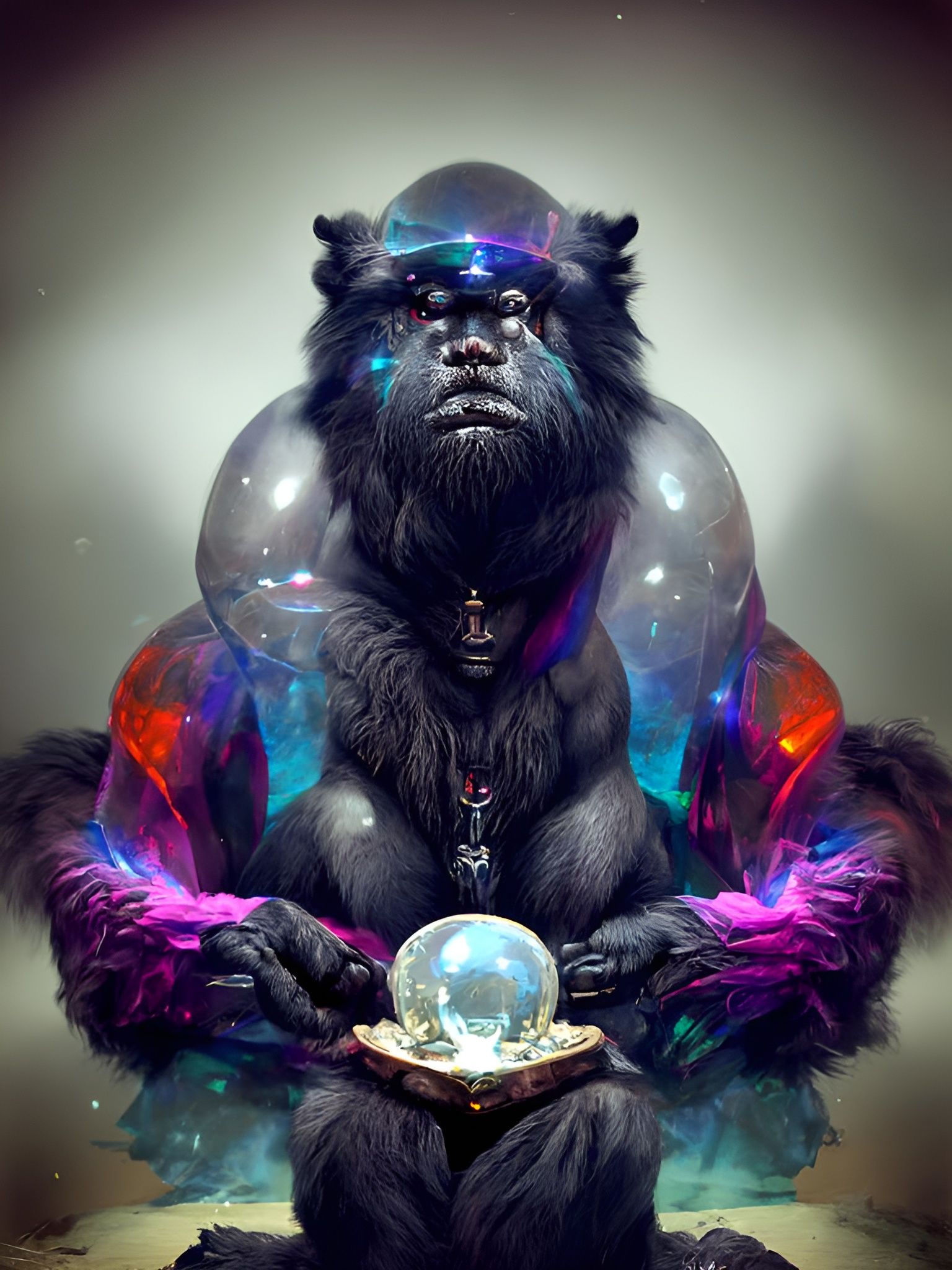 Wise Gorilla Oracle Reads the Future