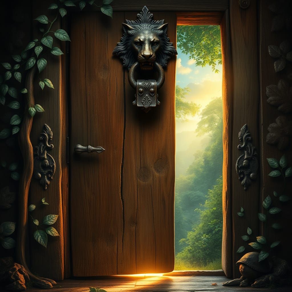 Mystical Door to Shimmering Realm