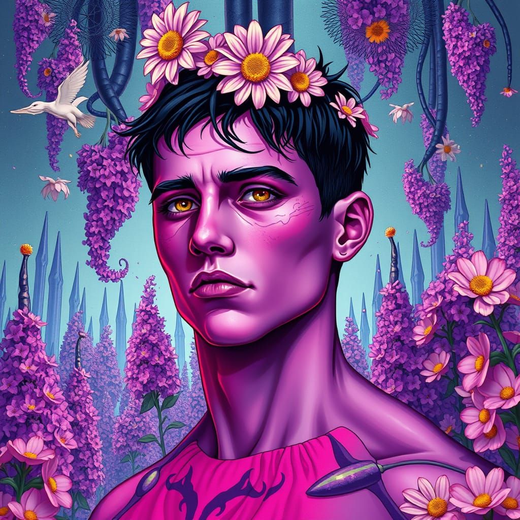 Ethereal Mystic in Violet Hues