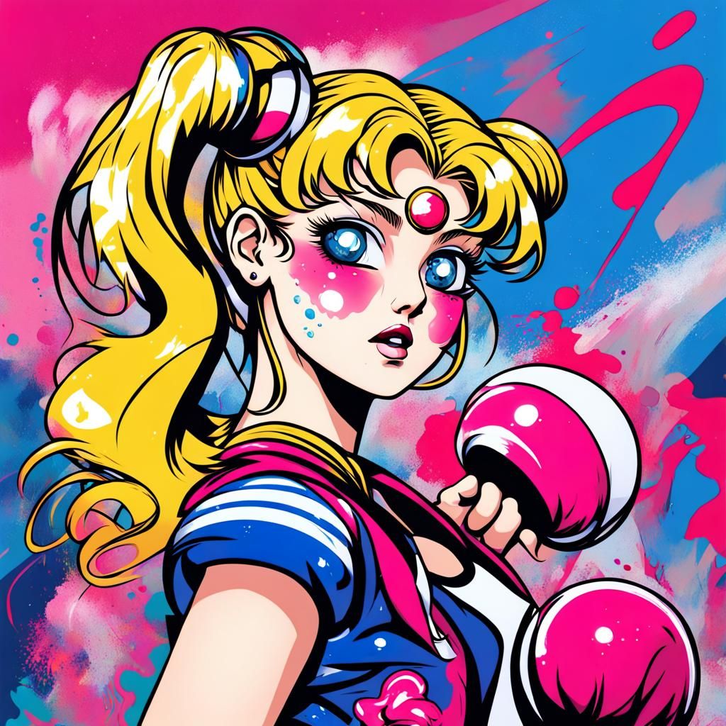 Sailor Moon As A Roller Derby Girl