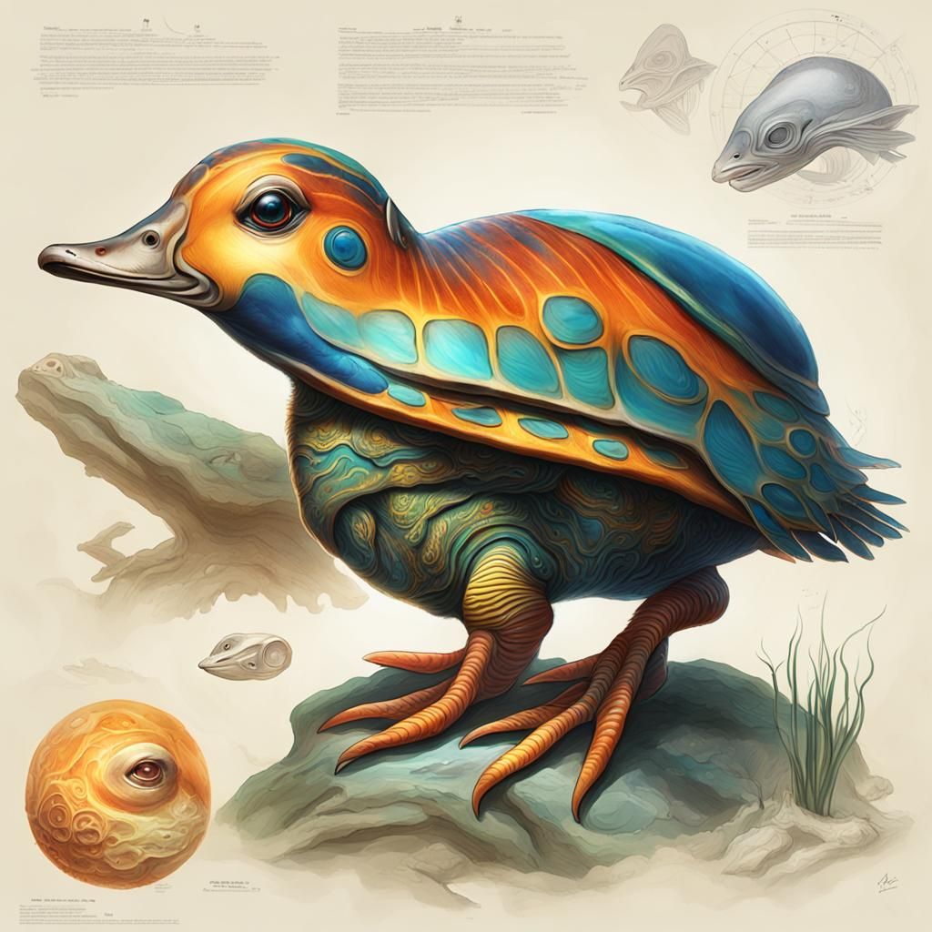 Exotic Alien Exoplanet: Speculative Xenobiology Concept Art