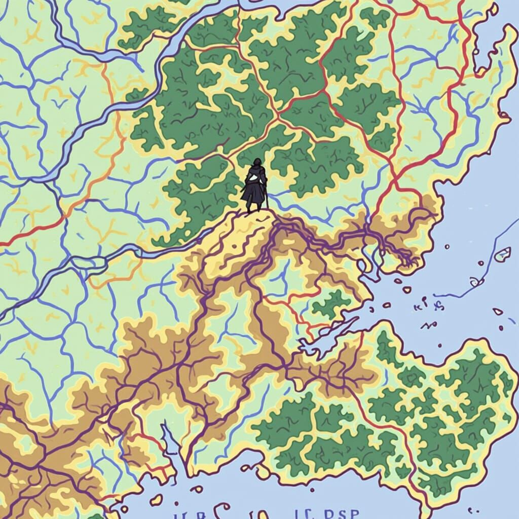 Warrior Surveys Battlefield Aftermath