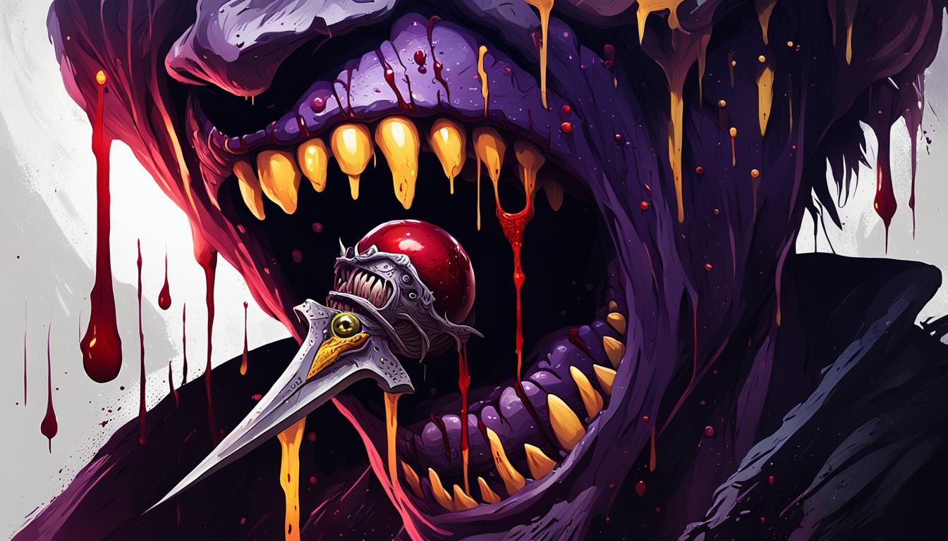 Eerie Child Vampire in Dark Fantasy Style