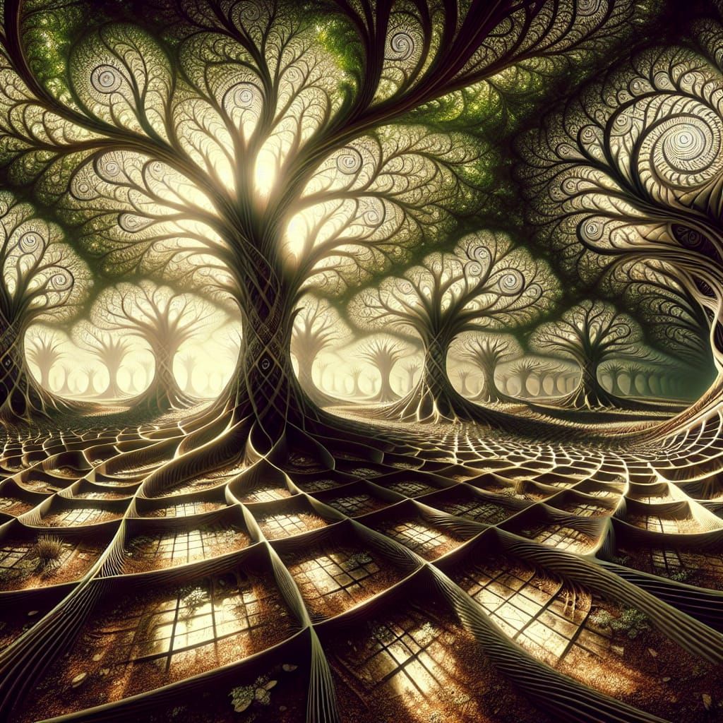 Magical Forest with Cellular Automata Structures