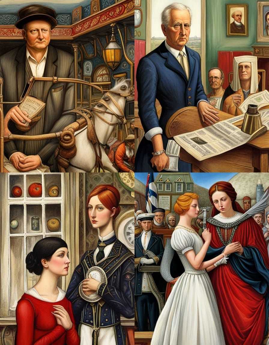 Dynamic Figure Study in Digital Art Style