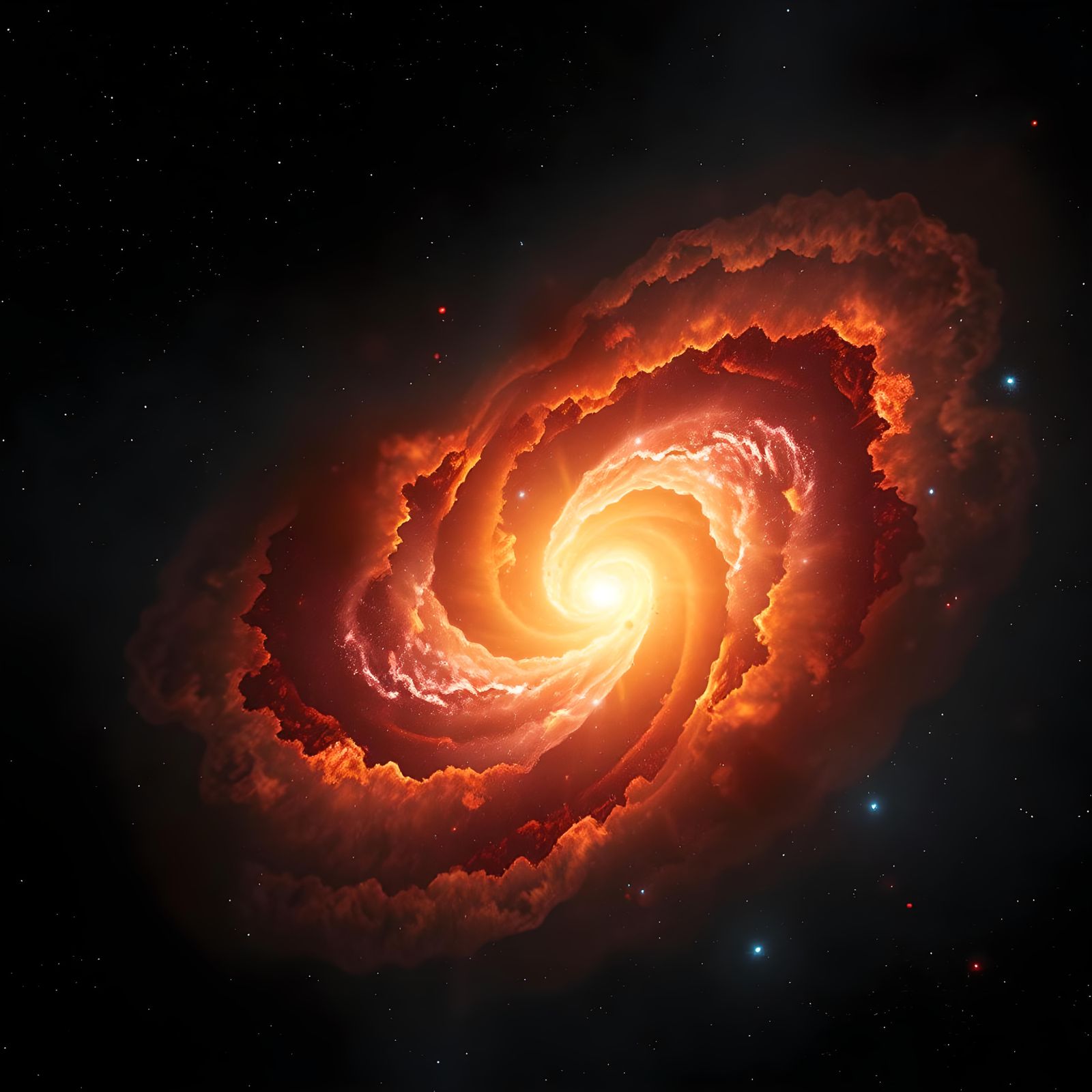 Detailed Supernova Remnant with Deep Color