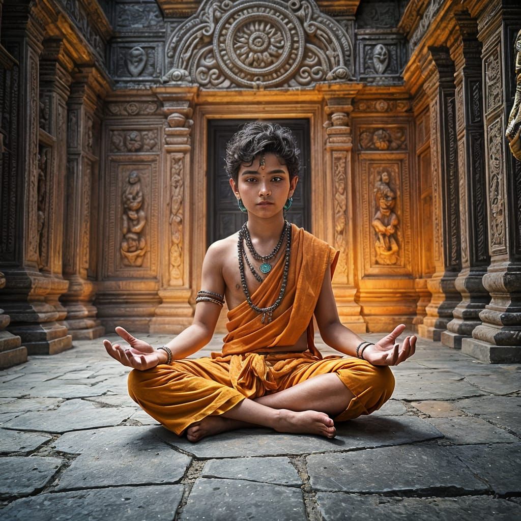 Youth Boy Discovers Inner Peace in Ancient Shiva Temple, Unl...