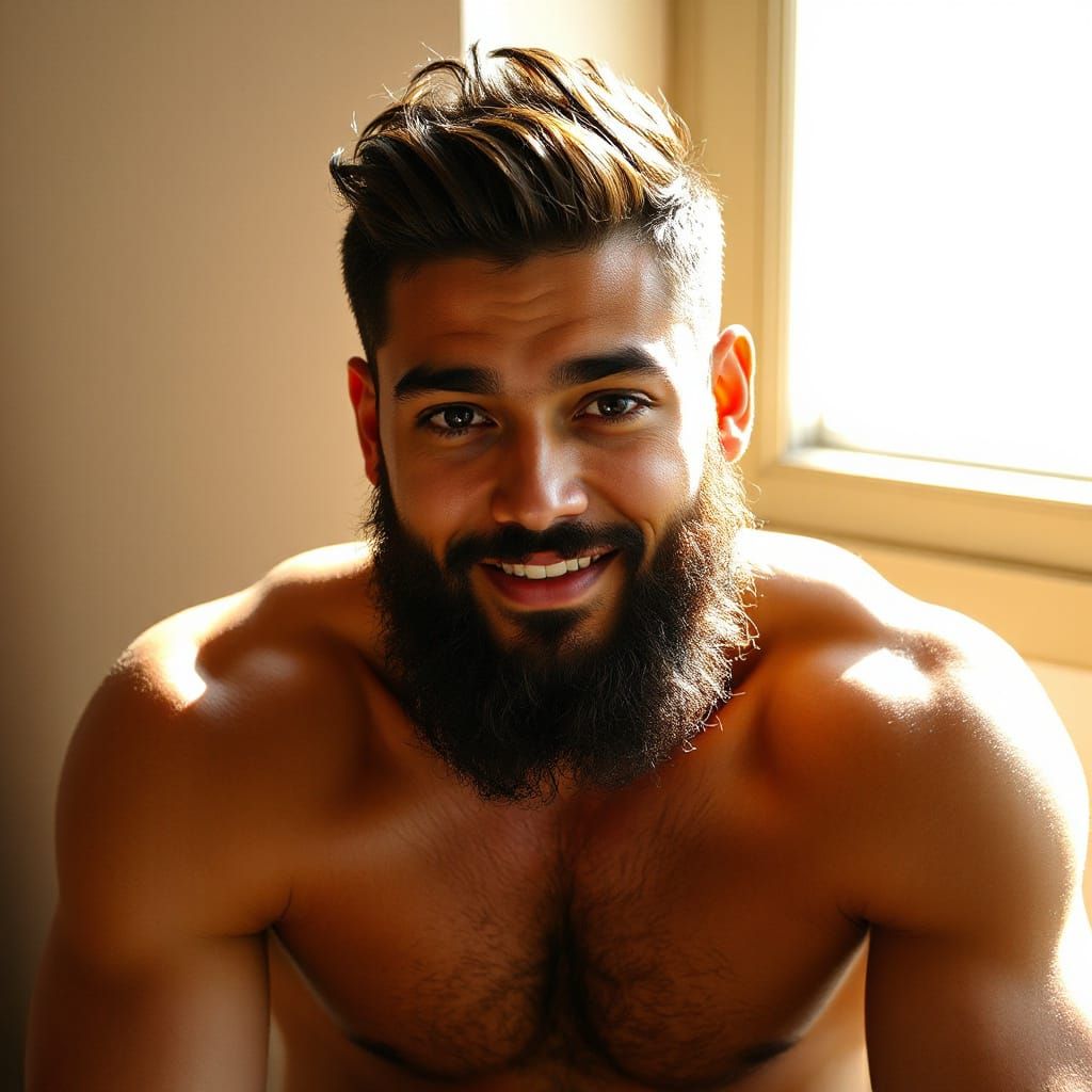 Chiseled Brazilian Male in Dramatic Light