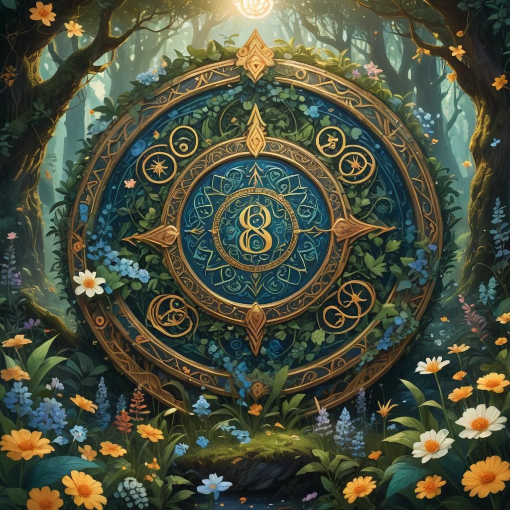 Mystical Forest: Ornate Number Eight Concept Art