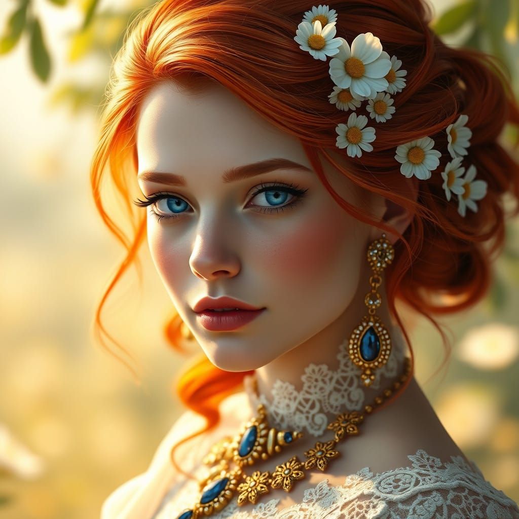 Ethereal Fantasy Beauty in Whimsical Detail