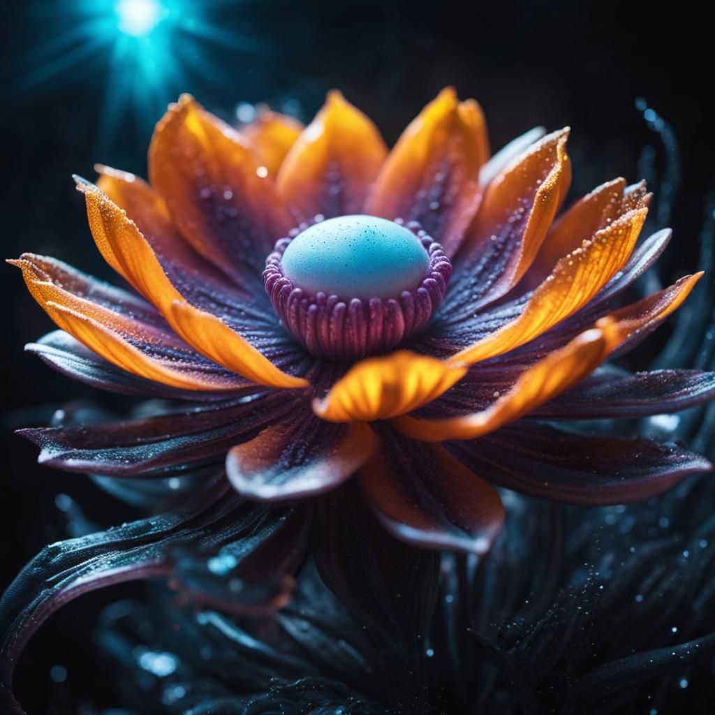 Alien Flower Shooting Glowing Powder