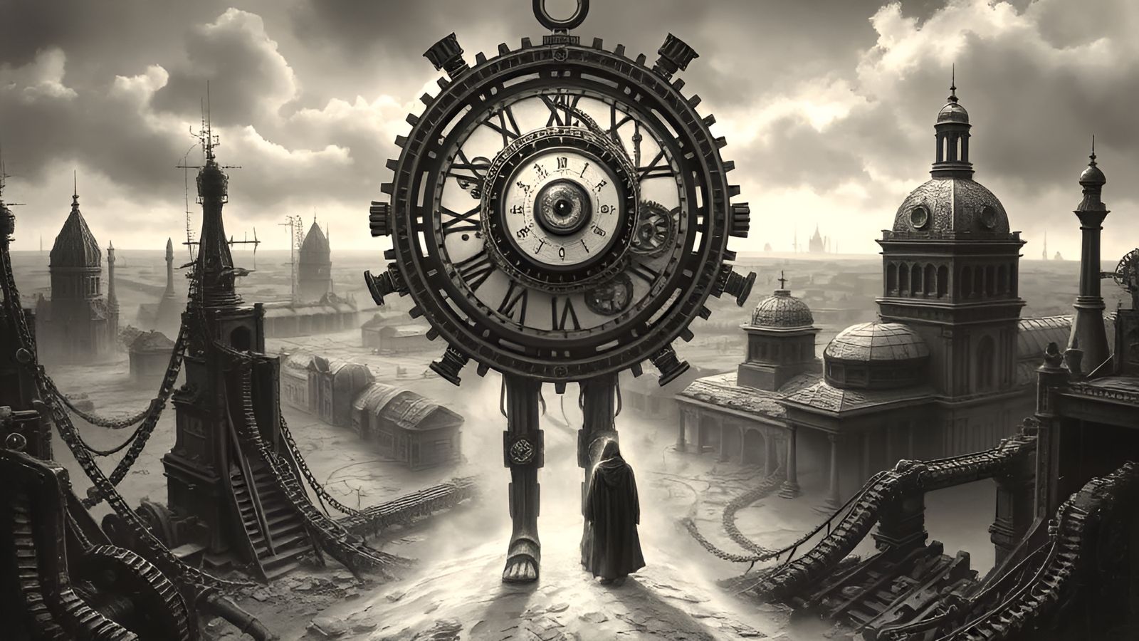 The Spirit of Time facing an unstable future . . .