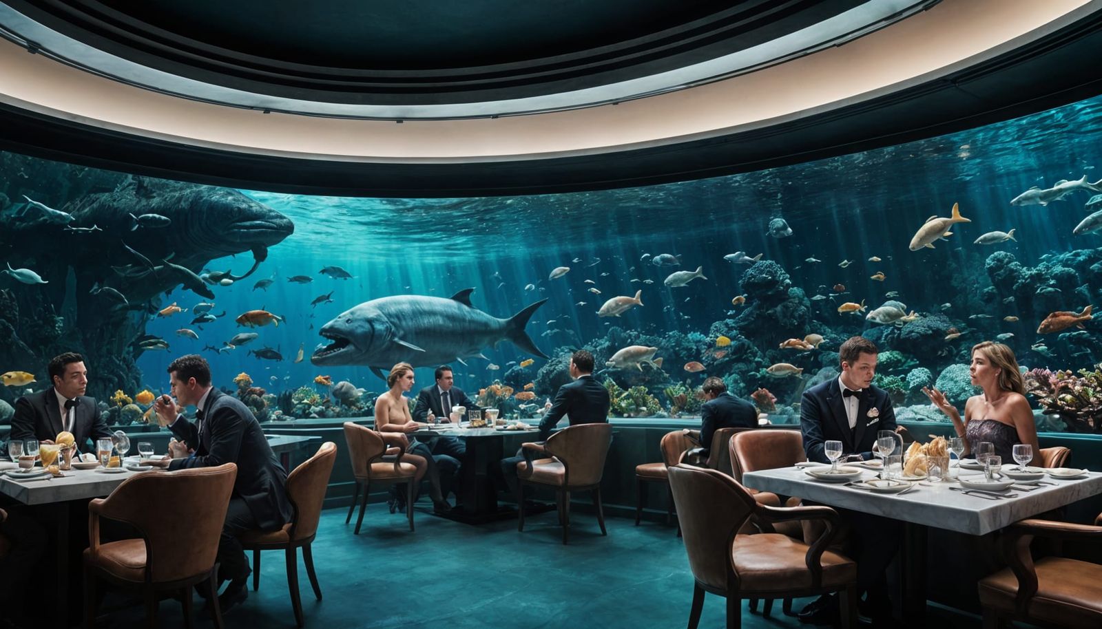 High Society Seafood Restaurant with Aquarium