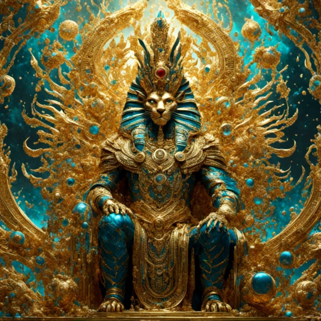 Hyperrealistic Egyptian Gods with Detailed Eyes