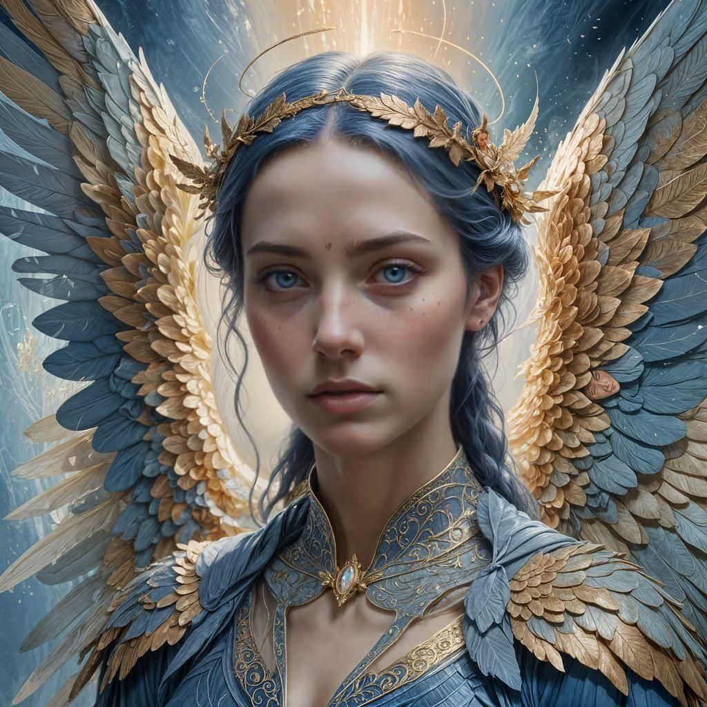 Ethereal Woman: Spiritual Balance and Inner Radiance