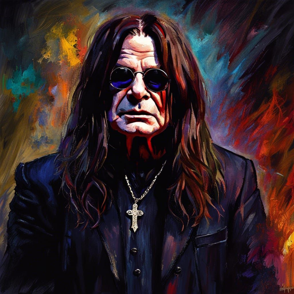 Creepy Gothic Portrait in Impressionist Style