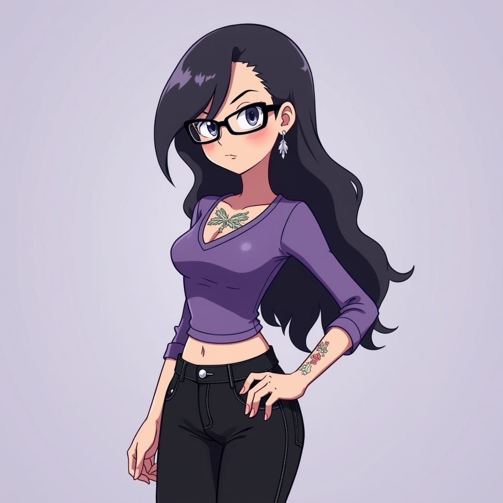 Psychic Pokemon Trainer with Togepi Earrings in Pixar Style