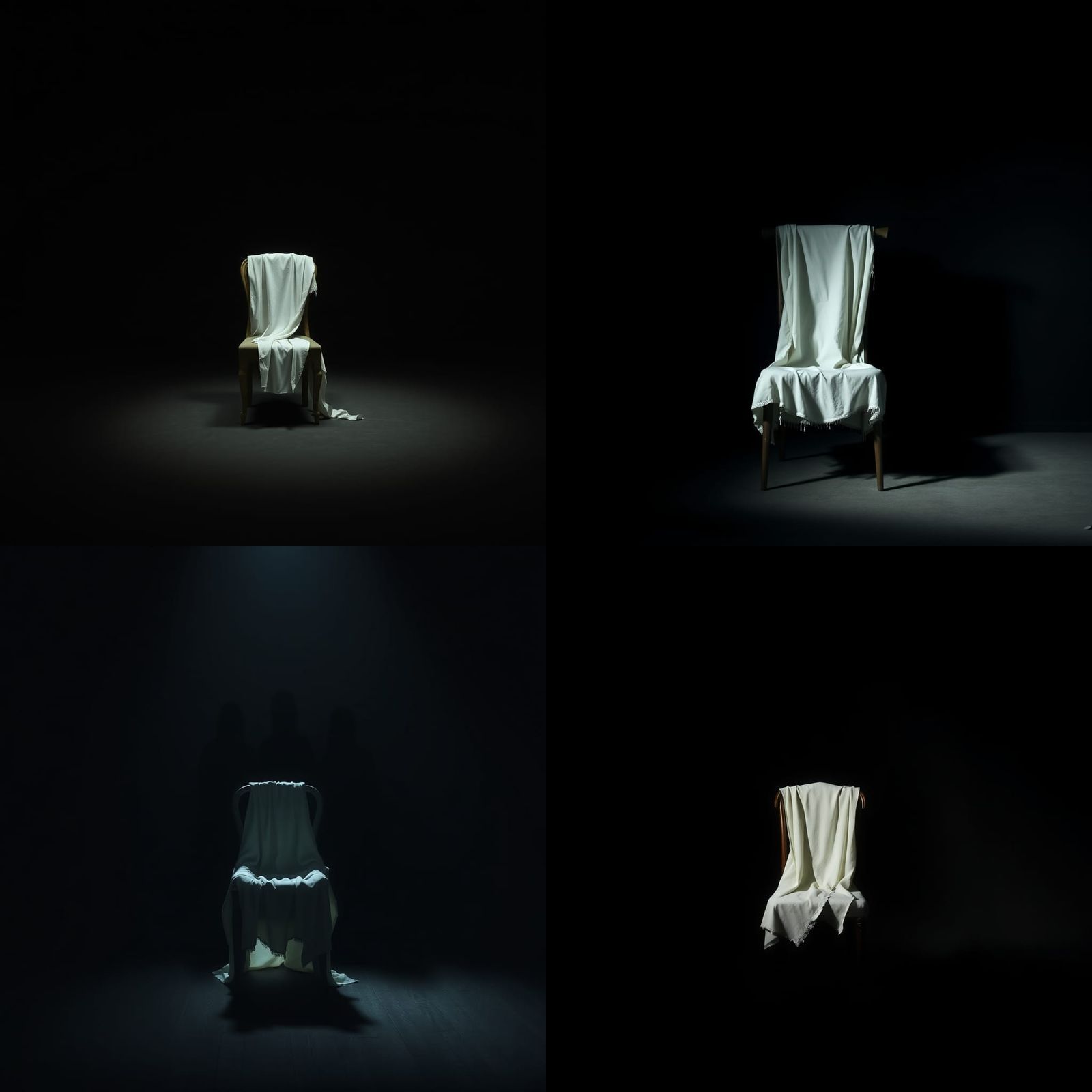 Eerie Shadows in an Empty Antique Room