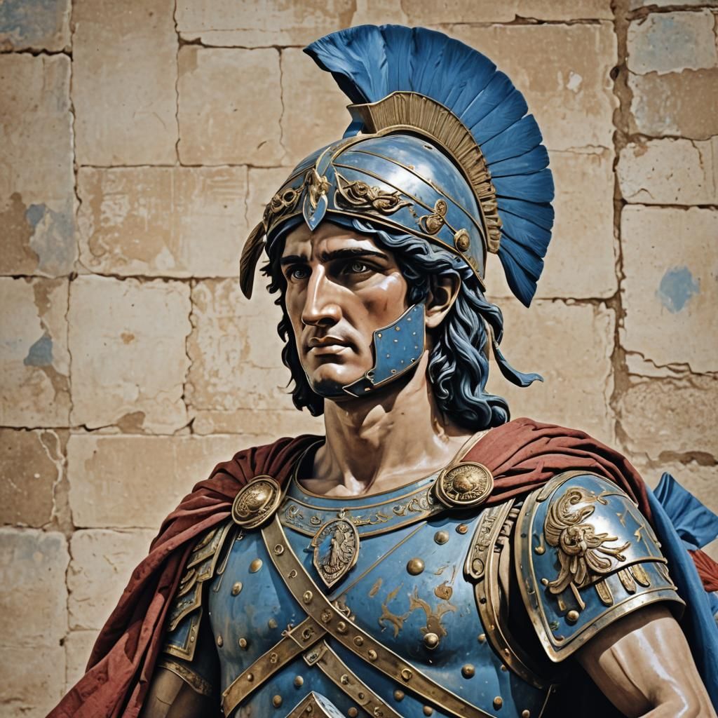 Alexander the Great Ready for War in Greece