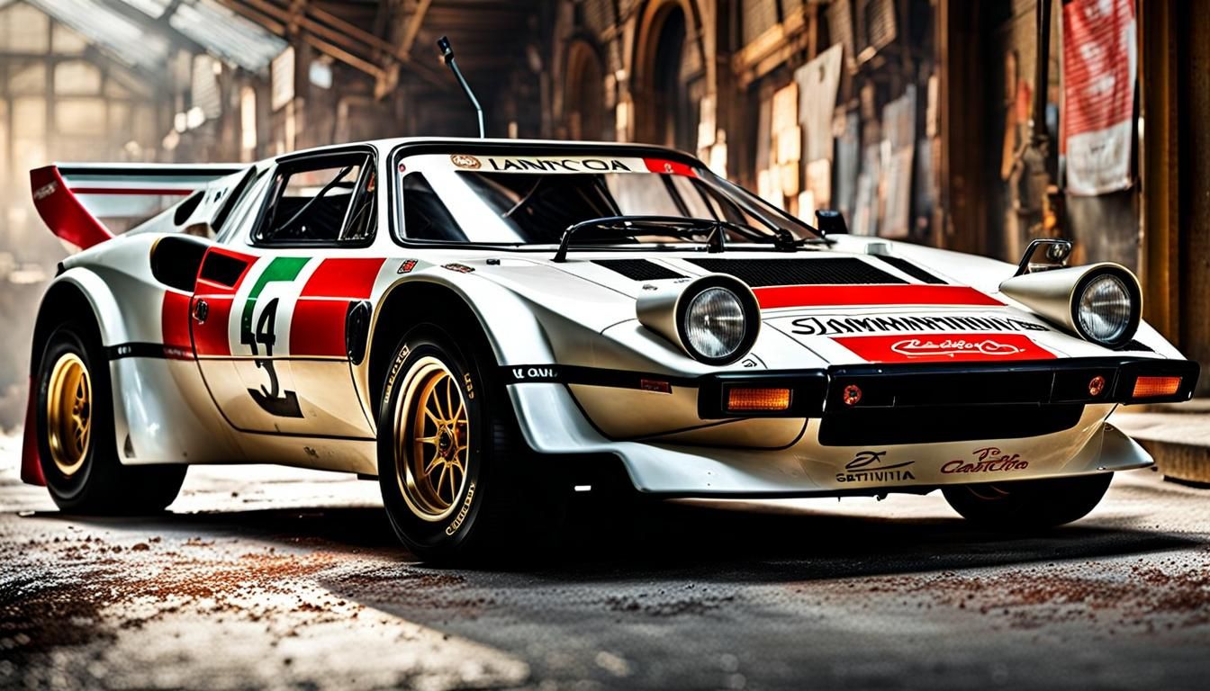 Steampunk Lancia Stratos Turbo Gr.5 Digital Art