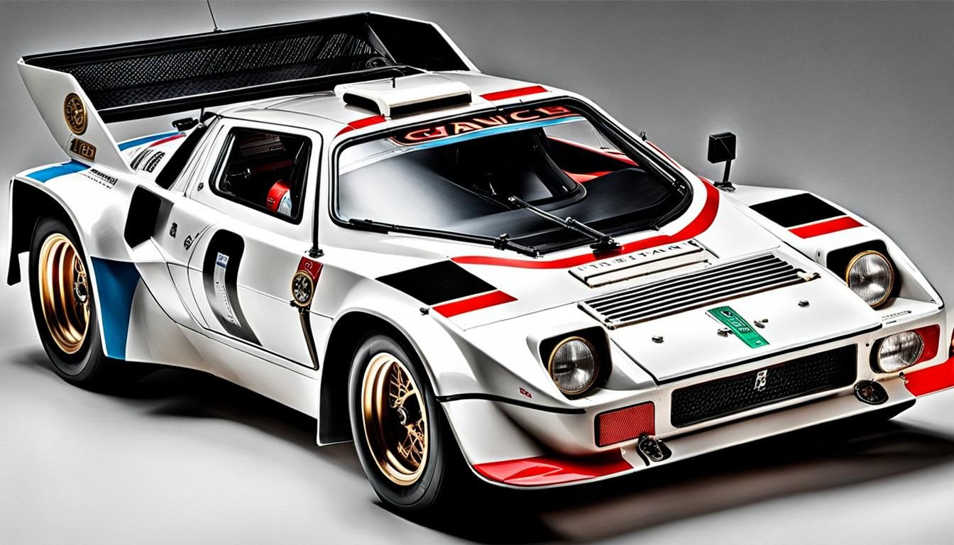 Steampunk Lancia Stratos Turbo Group 5 Digital Art