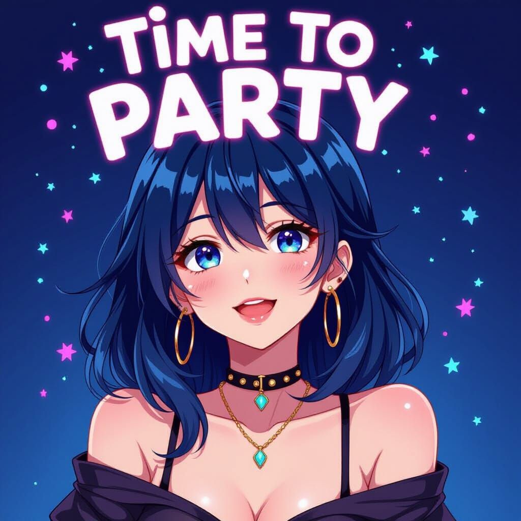 Manga Portrait: Time to Party