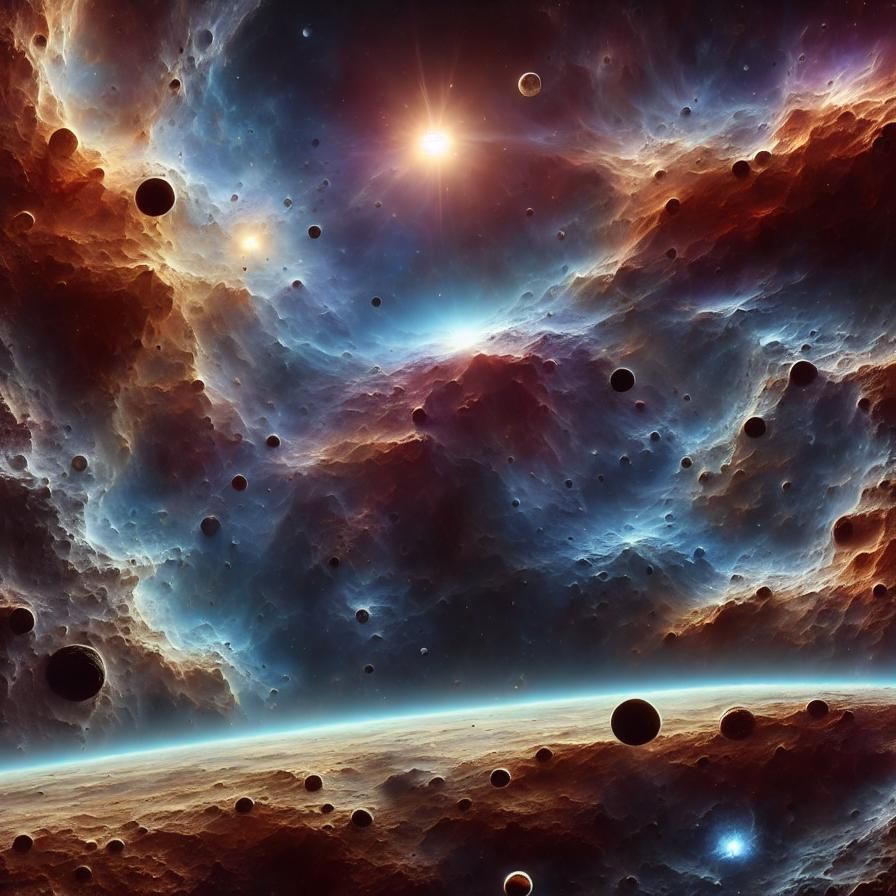 Astronaut in Surreal Cosmic Dreamscape