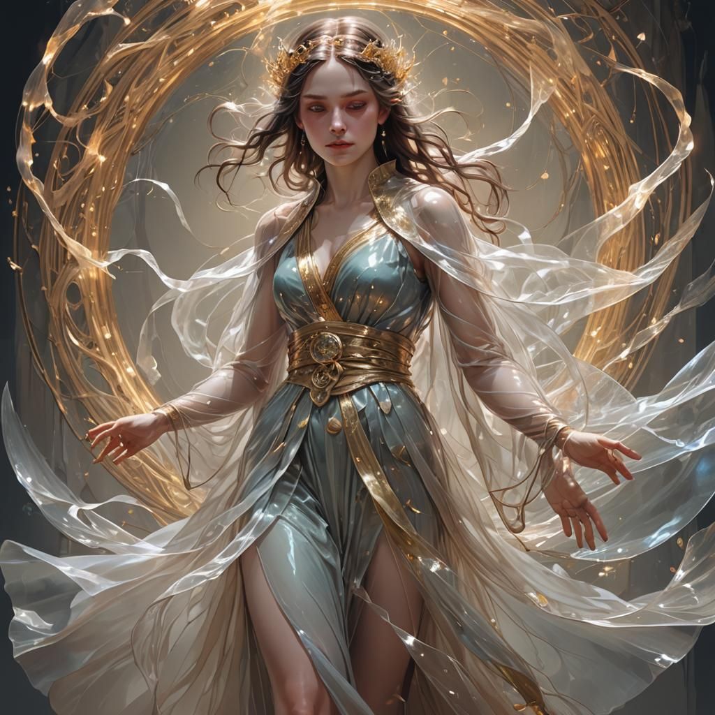 Ethereal Y2K Tolkien Princess Portrait