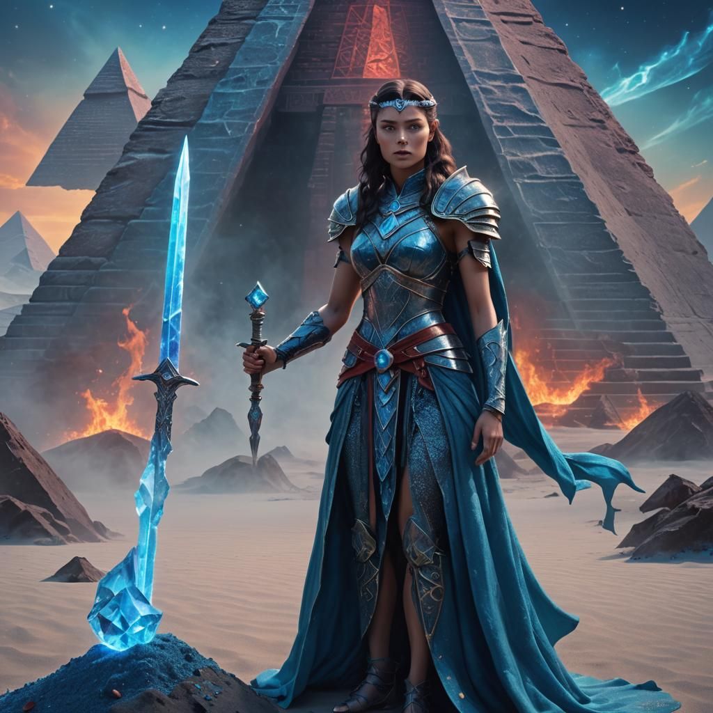 Blue Lightning Warrior