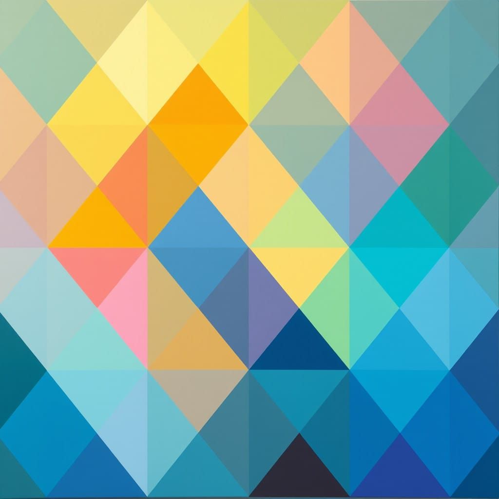 Symmetrical Geometric Patterns Unleash Neon Elegance