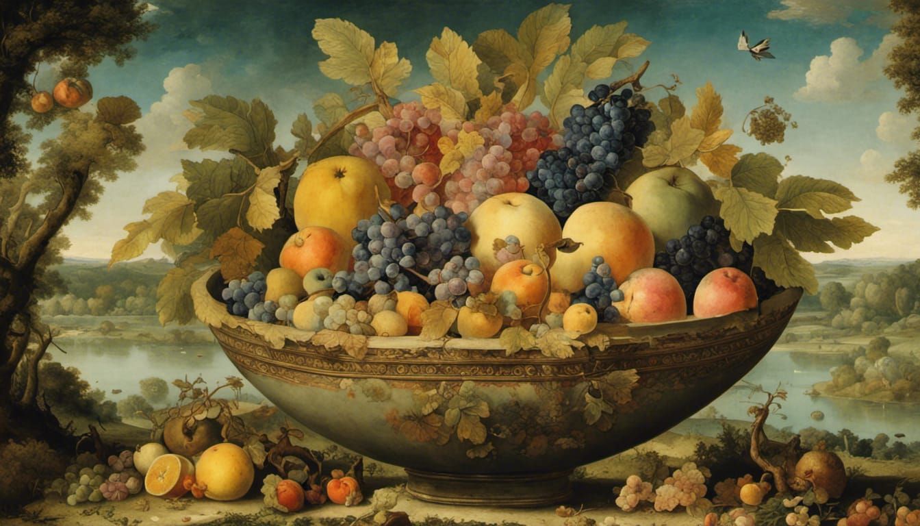 Building-Sized Fruit Bowl on Ancient Farm