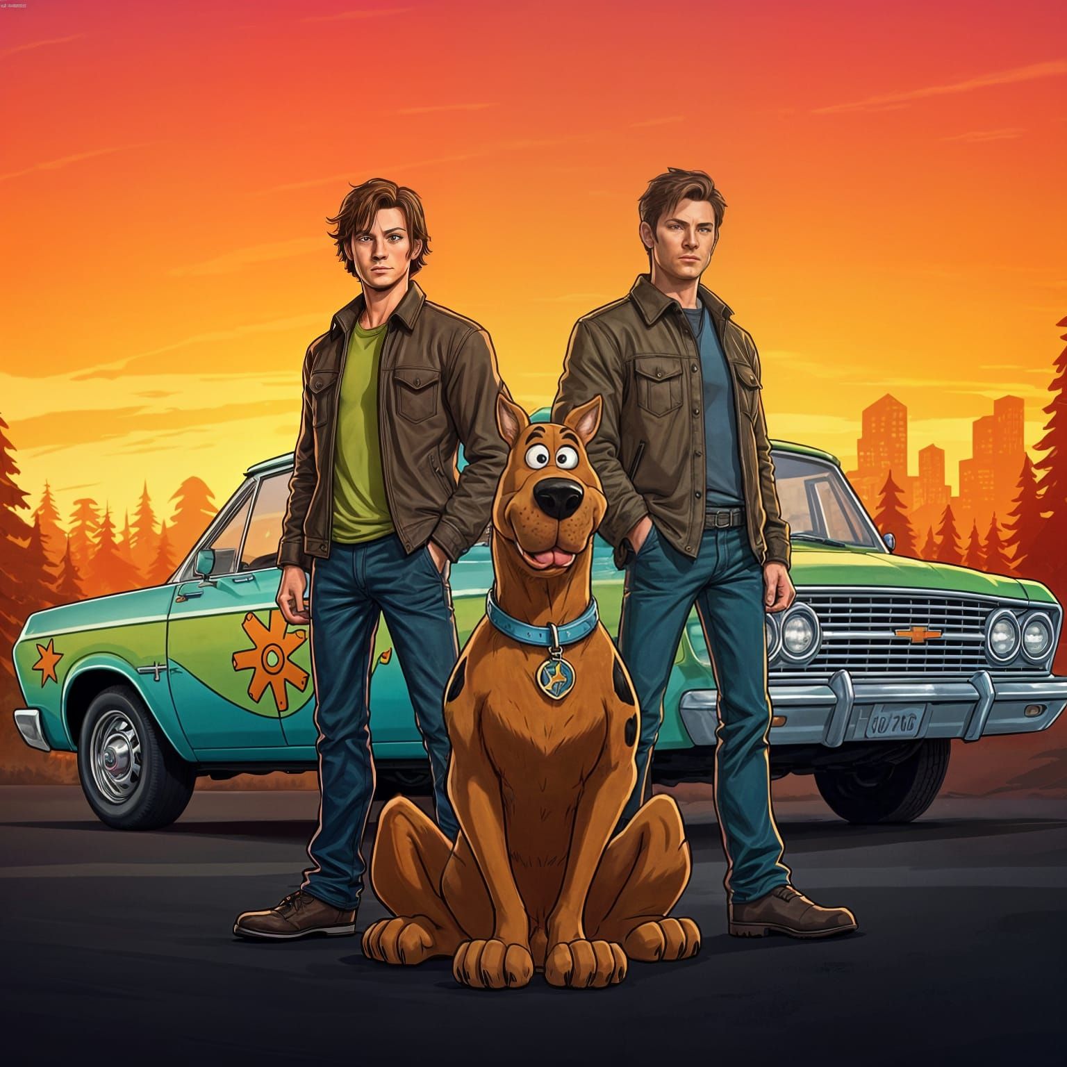 Supernatural Meets Scooby Doo: Cartoon Adventure