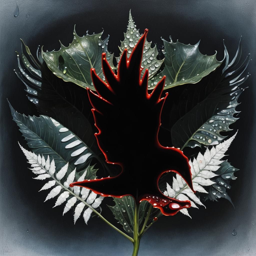 Dew Drops Glisten: A Surreal Oil Painting