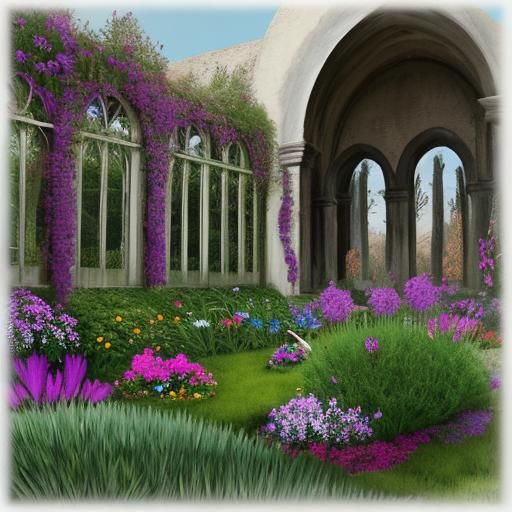 AI Generated Image of a Garden