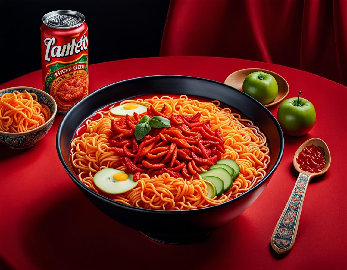hot cheeto flavoured ramen