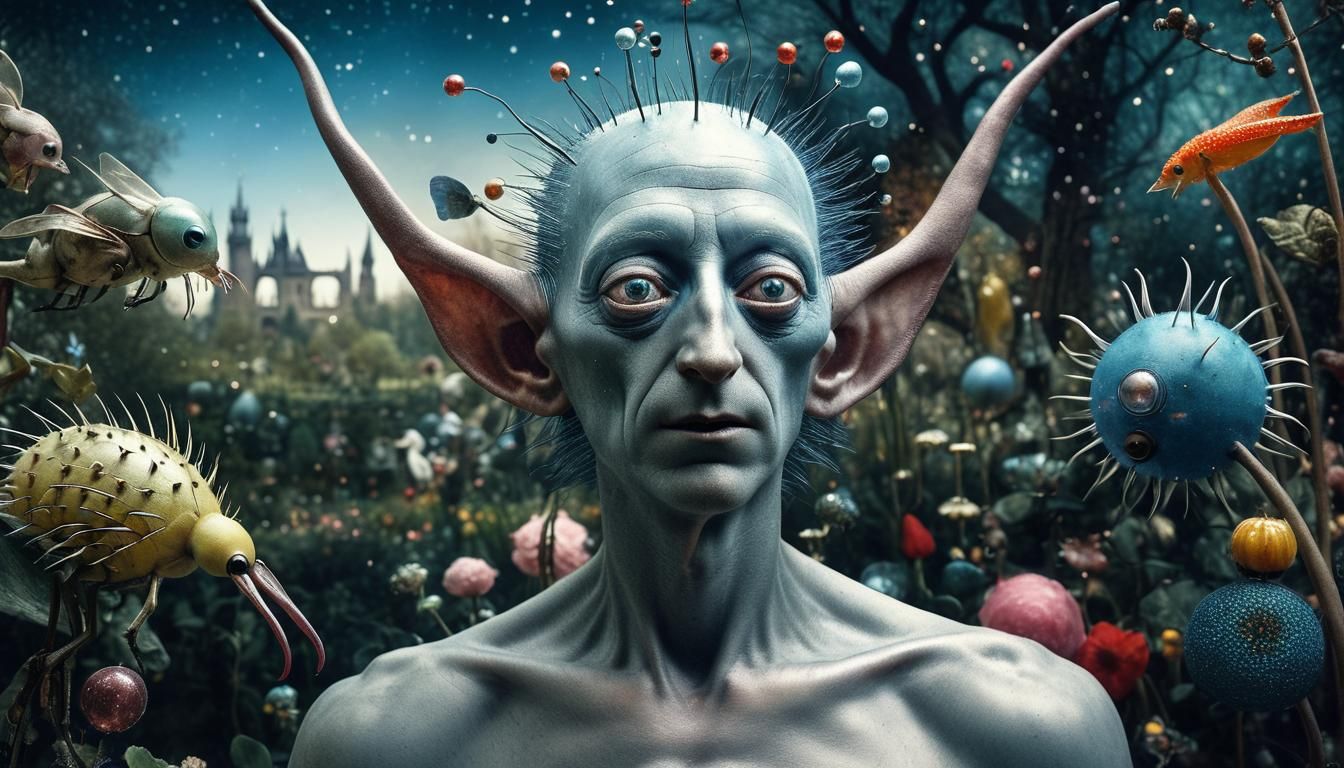 Bosch's Garden of Earthly Delights in Hyperrealism