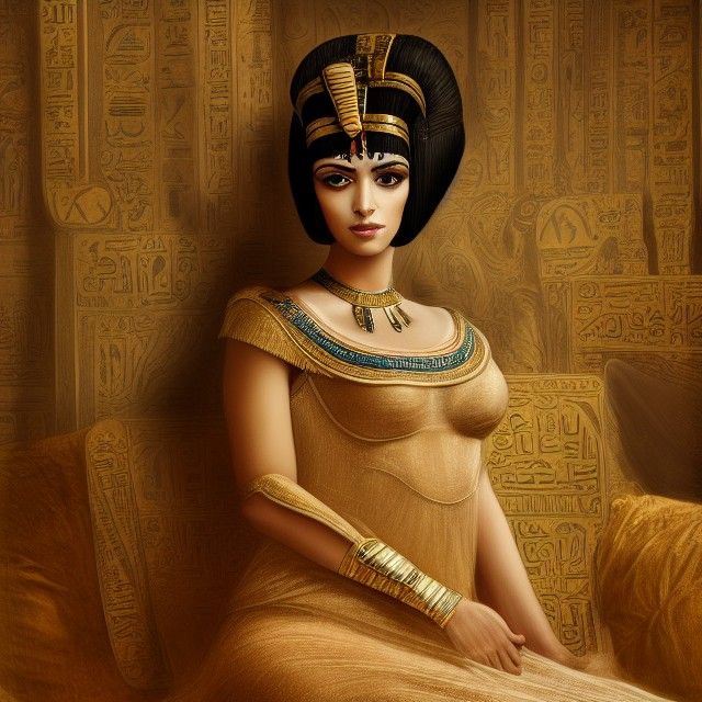 Cleopatra Portrait in Baroque Art Style