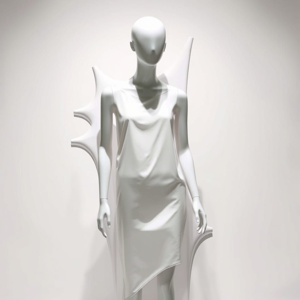 Surreal Melting Mannequin in Dali-esque Style