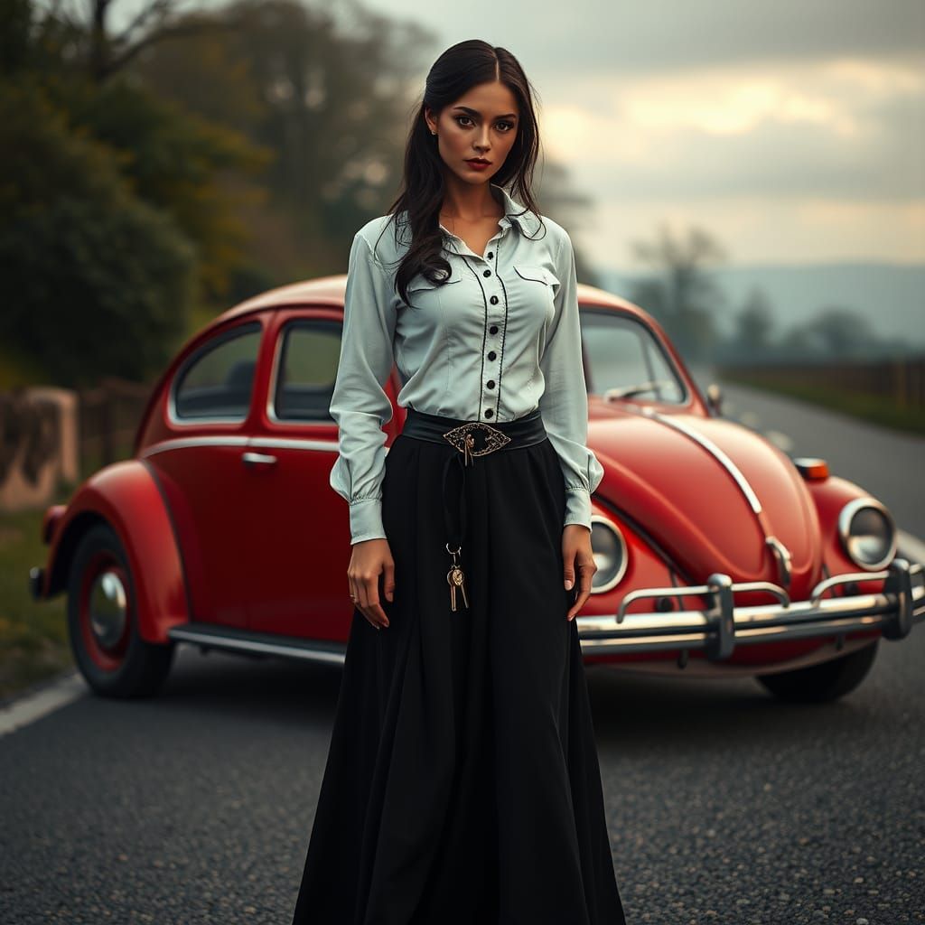 Ethereal Fantasy Woman in Cinematic Style