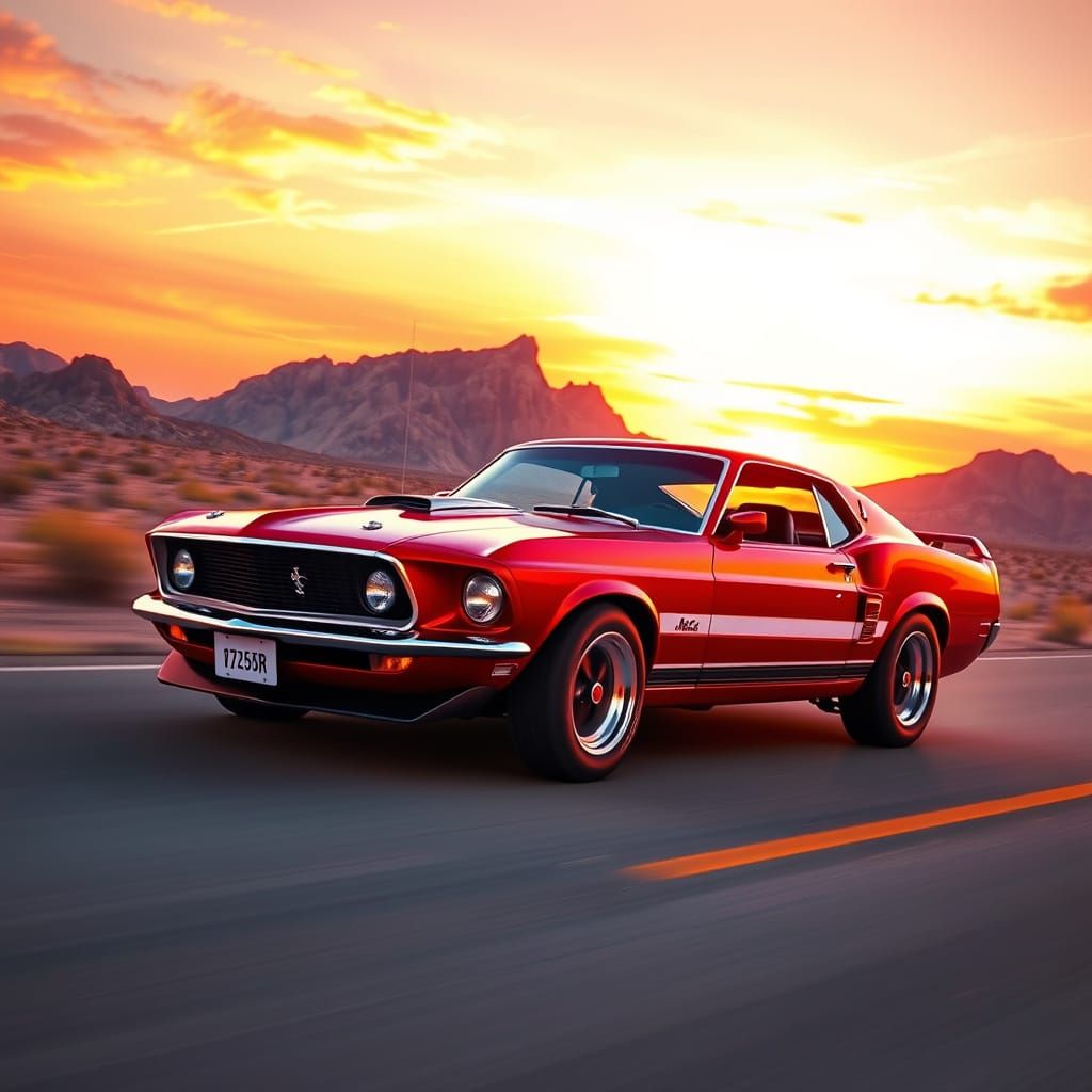 classic American muscle cars .