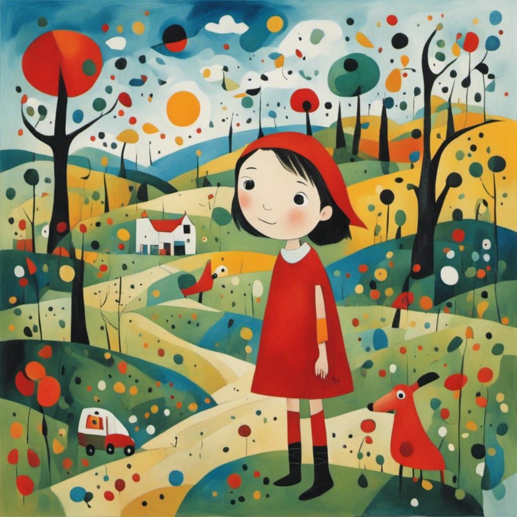 Little Girl in Red: A Marvellous Miro Portrait